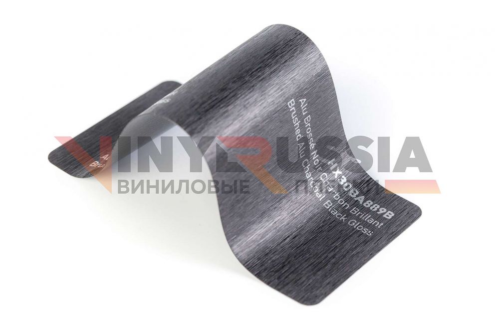 Виниловая плёнка Hexis Brushed Alu Coal Black (Чёрная глянцевая) HX30BA889B, 1.52 