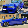 Виниловая плёнка Hexis Triton Blue Gloss Glitter (Синий глянцевый глиттер) HX20P005B, 1.52 