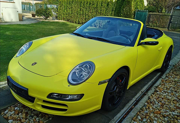 Виниловая плёнка Hexis Lemon Yellow (Жёлтая матовая) HX20108M, 1.52 