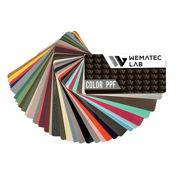 Веер цветов полиуретановых пленок WEMATEC LAB