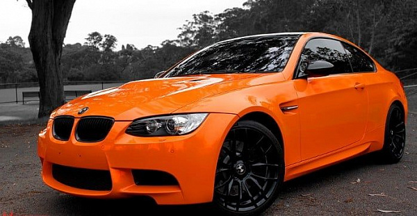 Виниловая плёнка Hexis Orange Red (Оранжевая глянцевая) HX20165B, 1.52 