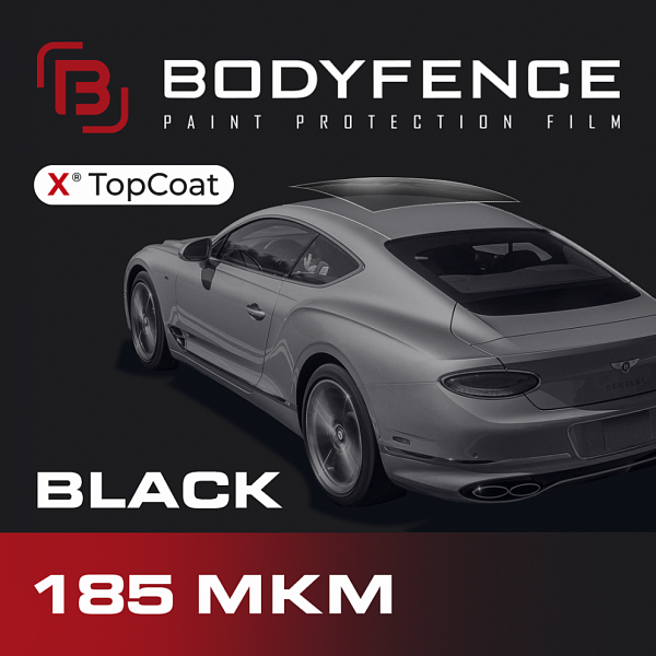 Полиуретановая плёнка Bodyfence Black (Чёрная глянцевая), 1.52 