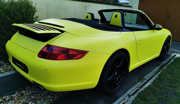 Виниловая плёнка Hexis Lemon Yellow (Жёлтая матовая) HX20108M, 1.52 