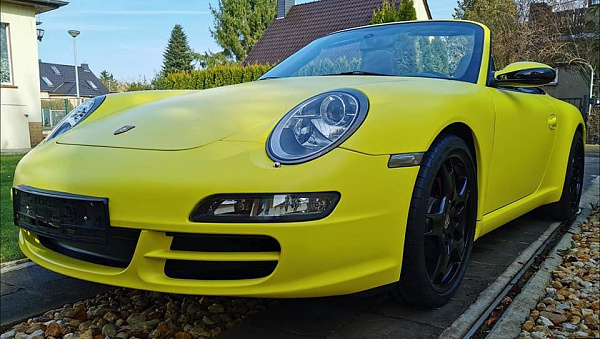 Виниловая плёнка Hexis Lemon Yellow (Жёлтая матовая) HX20108M, 1.52 
