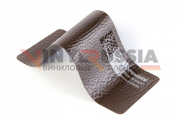 Виниловая плёнка Hexis Chestnut Fine Grain Leather (Коричневая глянцевая кожа) HX30PGMBRB, 1.52 