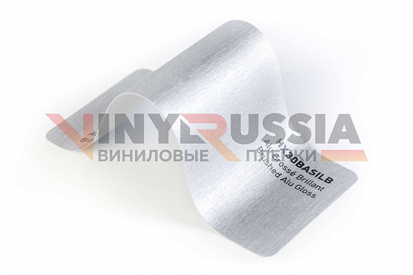 Виниловая плёнка Hexis Brushed Alu Gloss (Алюминиевый брашинг) HX30BASILB, 1.52 