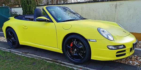 Виниловая плёнка Hexis Lemon Yellow (Жёлтая матовая) HX20108M, 1.52 