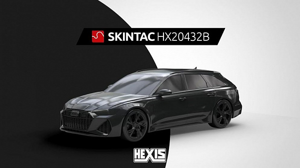 Виниловая плёнка Hexis Dark Grey (Серая глянцевая) HX20432B, 1.52 