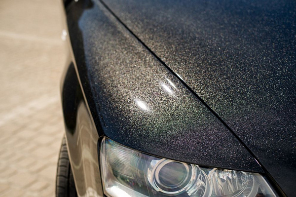 Виниловая плёнка Hexis Black Sparkle Fine Glitter (Чёрный глянцевый глиттер) HX20NEPB, 1.52 